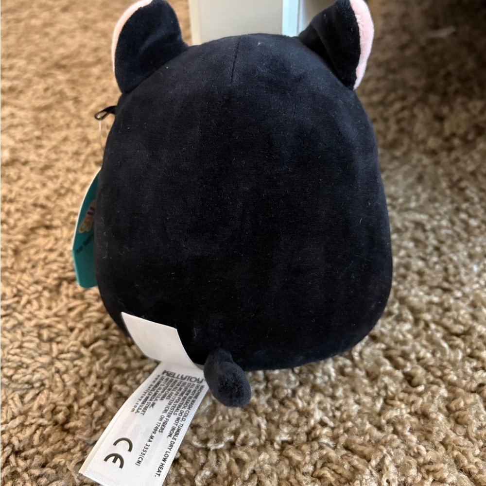 NWT 5” Teddy Black and white Squishmallows Kellytoy dog #squishmallow #Brandnew - Picture 2 of 4
